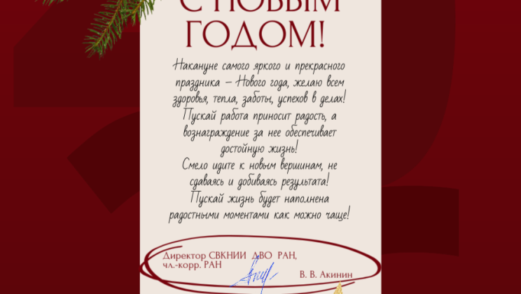 С наступающим Новым годом!